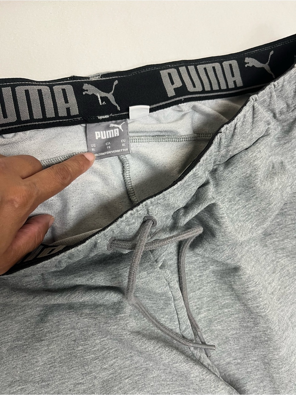 Puma Grey Joggers with Black Size Extra Large - Picture 5 of 9